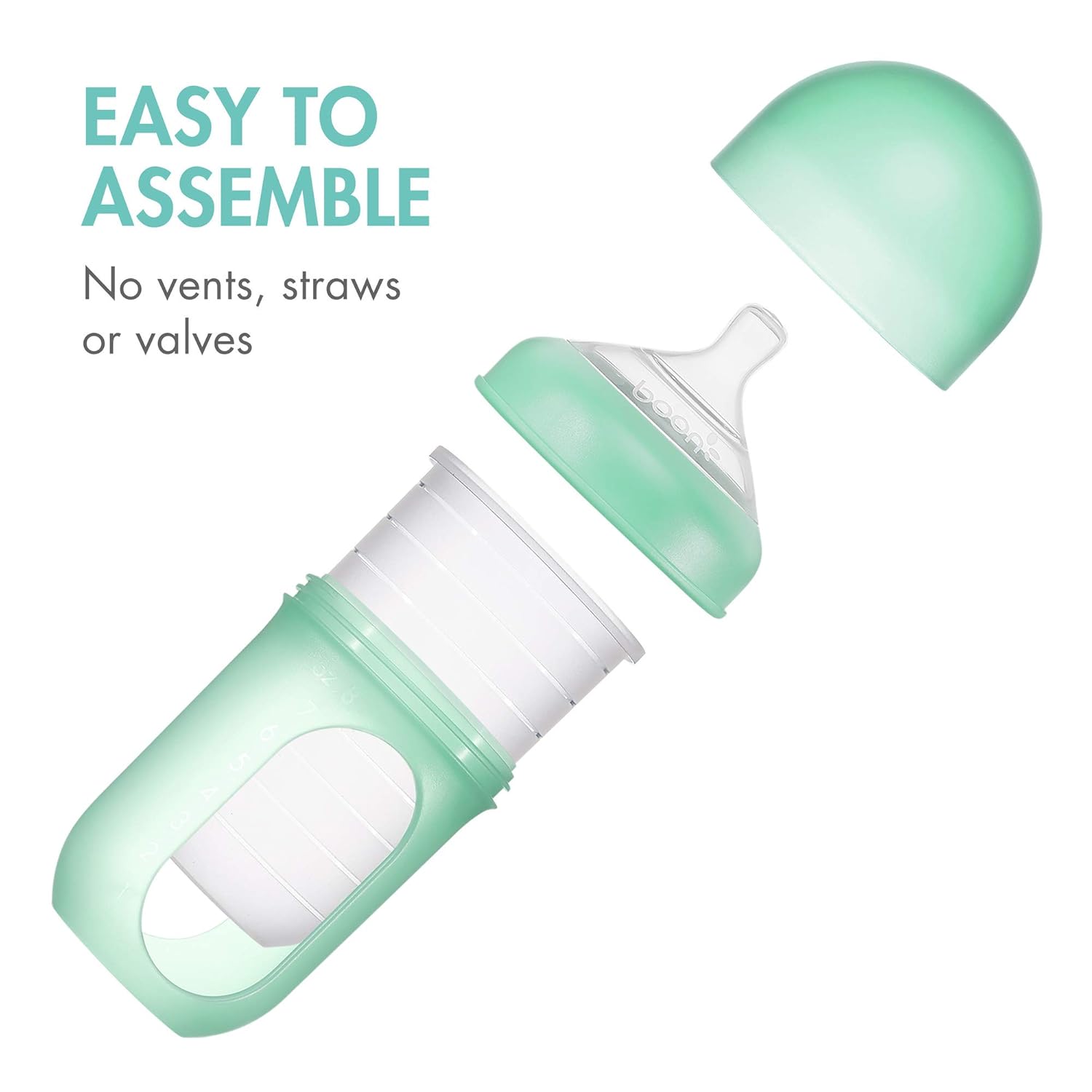 Boon NURSH Reusable Silicone Pouch Bottles, 8 Ounce (Pack of 3) : Baby