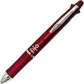 Pilot Dr. Grip 4+1, 4 Color 0.7 mm Ballpoint Multi Pen & 0.5 mm Mechanical Pencil - Bordeaux Body (BKHDF1SFN-BO)