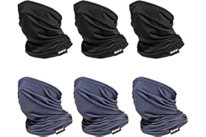 Doerix Neck Gaiter Face Mask Reusable, Cloth Face Masks Bandana Balaclava Cover Scarf Shield