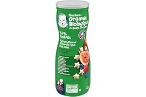 GERBER Organic Puffs, Fig Berry, Baby Snacks 42 g, 6 Count