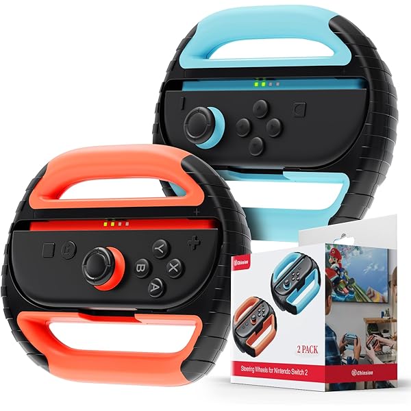 Amazon.com: Nintendo Switch Joy-Con Wheel (set of2) Black : Video
