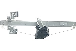FFFauto 741-388 Rear Left Driver Side Power Window Regulator Motor 2-Pins Plug compatible with 2007-2013 Silverado 1500 2500HD 3500HD/GMC Sierra 1500 2500HD 3500HD, Extended Cab