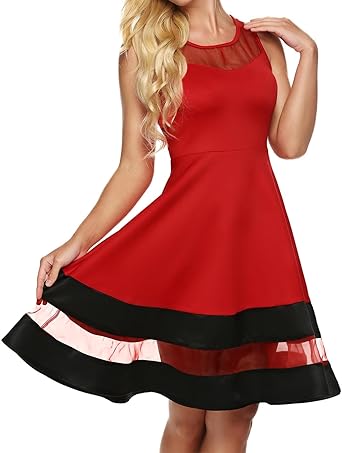 chiffon skater dress uk