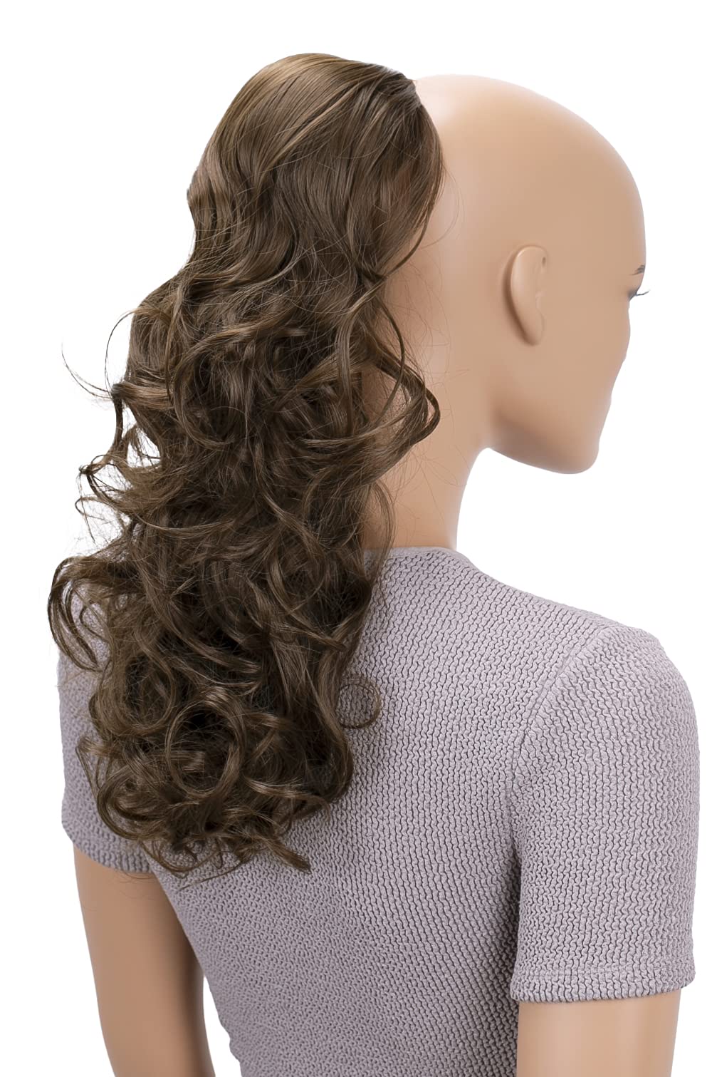 CAISHA 18" Hairpiece Ponytail Extensions Voluminous Wavy Brown PH18