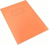 Silvine SV43514 Exercise Book Orange A4 5 mm Squares Pack of 10 view 3