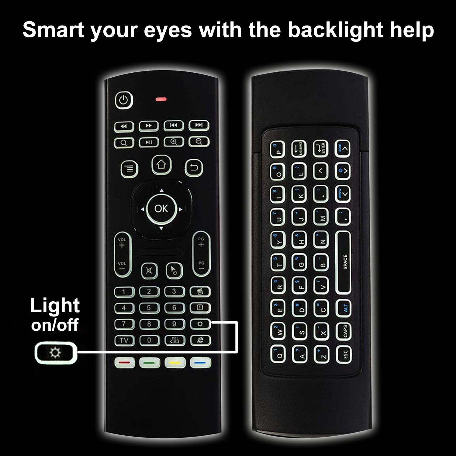 Mua Air Mouse Remote MX3 Pro with Backlit, Rock&Rown 2.4G Air Remote ...