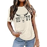 Howdy Cowgirl Shirt Women Western Vintage Country Southern Graphic Tops Tees Casual Short Sleeve T Shirts