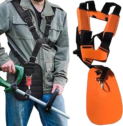 SUQ Adjustable Double Shoulder Trimmer Harness Strap for Lawn Mowers