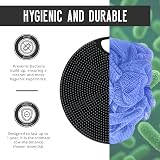 flexii Silicone Body Scrubber Charcoal Premium Exfoliator Gentle Brush view 4