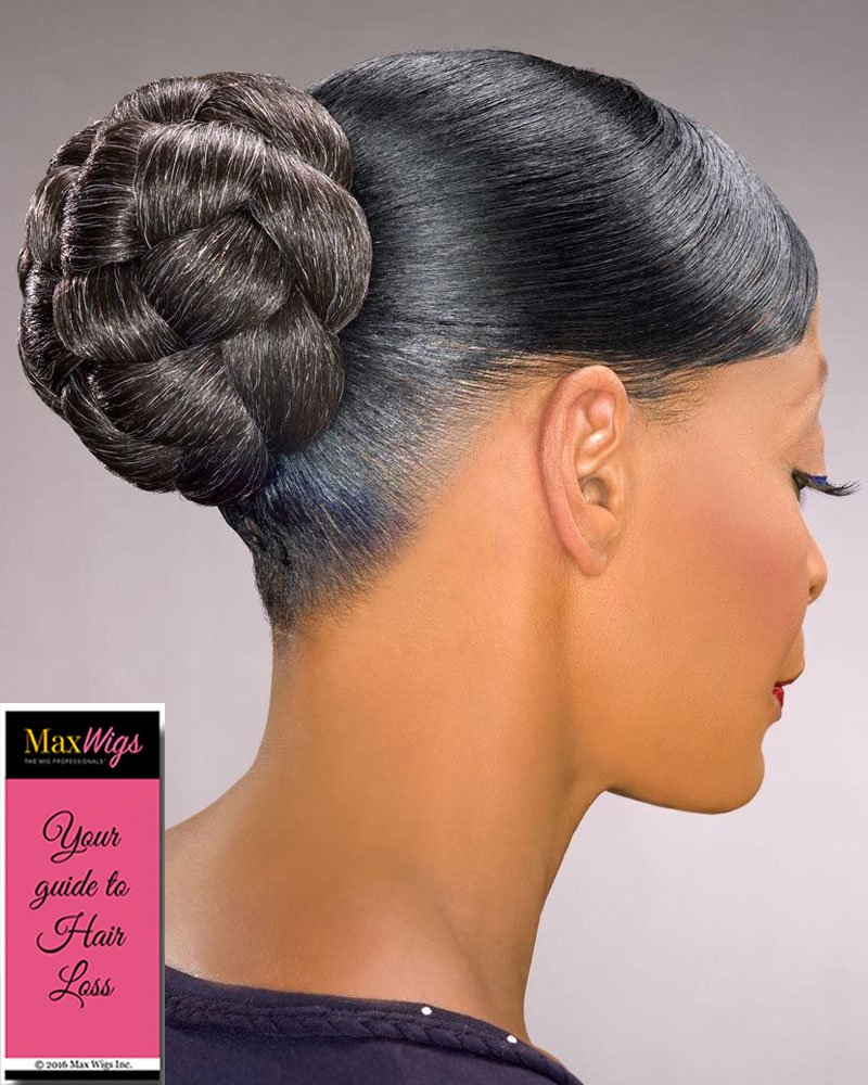 Dome L Hairpiece Color 44 Charcoal Gray Foxy Silver Wigs