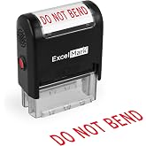 ExcelMark DO NOT Bend Self Inking Rubber Stamp - Red Ink