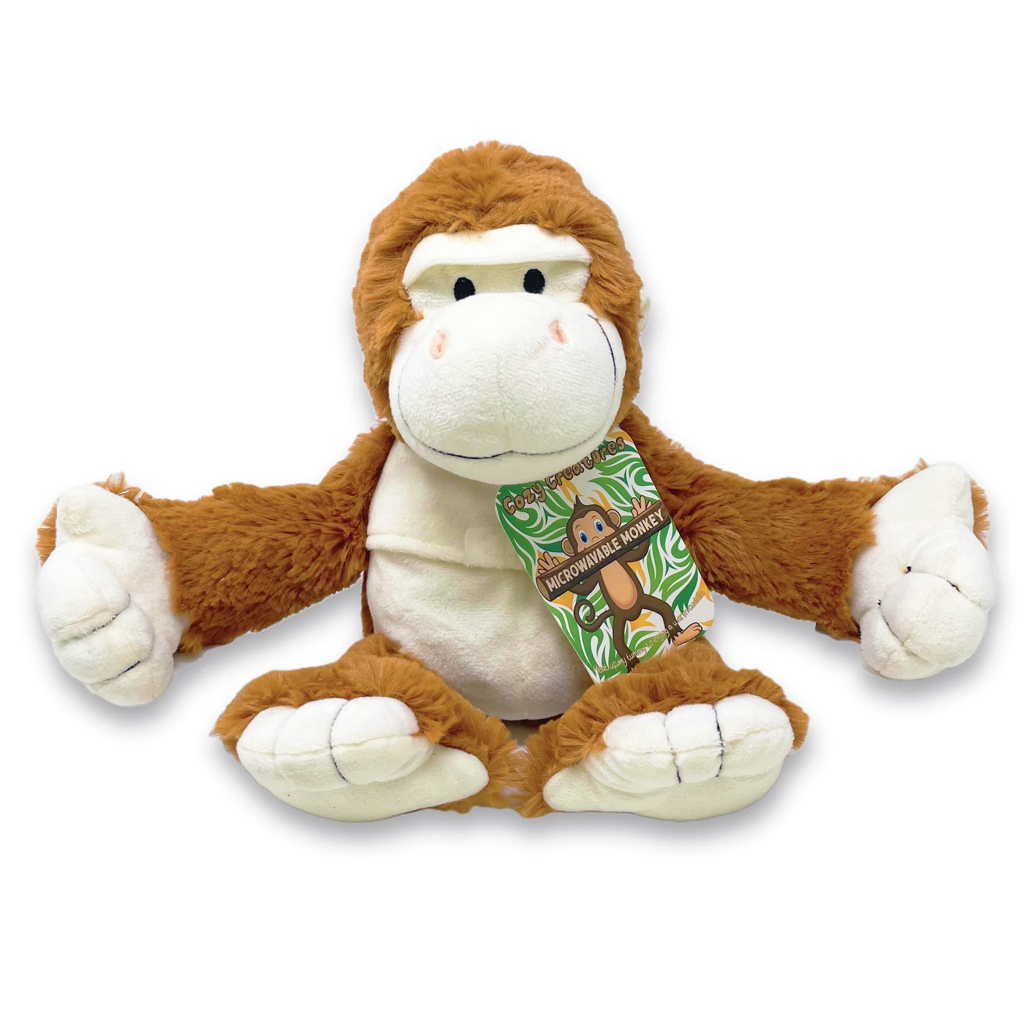 General Healthcare Cozy Creatures Microwavable Kids Heatable Cuddly Monkey Teddy - Warm hugs