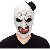 Xyeyo Scary Clown Mask Bloody Killer Halloween Masks Horror Cosplay Costume Props for Adults