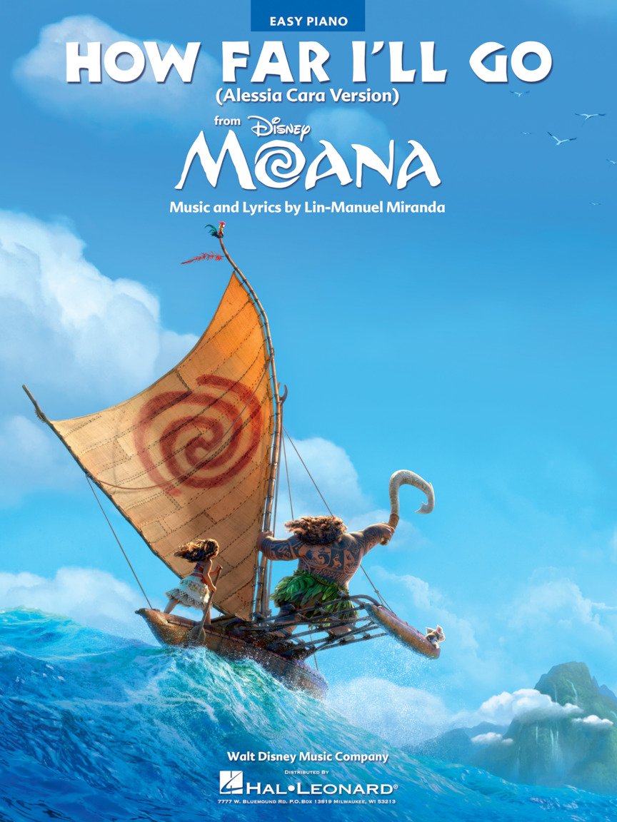 How Far I'll Go (from Moana) Piano Book Amazon.co.uk Musical