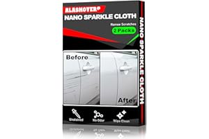 ALASMOYER 2 Pack Car Scratches Remover, Nano Sparkle Cloth for Car Scratchess, Easily Repair Paint Scratches and Water Spots, Gray