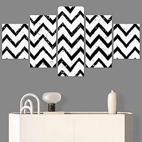 SIGNWIN 5 Panel Canvas Wall Art Modern Art...