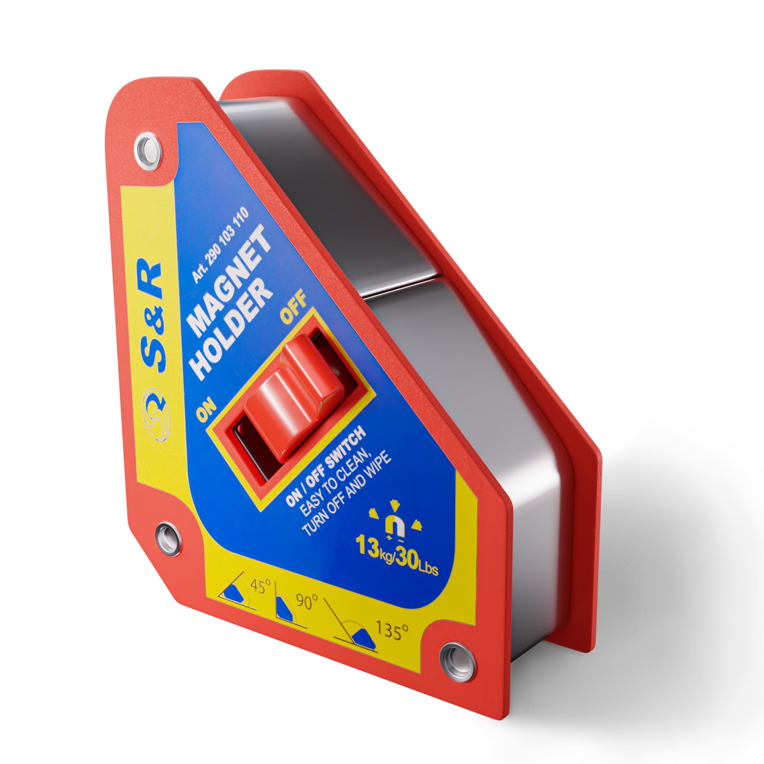 S&R Welding Magnet with On/Off Switch (13 kg per Side)