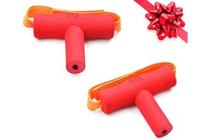 THE KIND MIND CO. T-Shaped Grip Tools - The Kind Mind Company™ Adaptive Art, Accessibility Aid for Kids & Adults, Mobility Aid for Painting, Drawing, Gripping - Small, 2-Pack