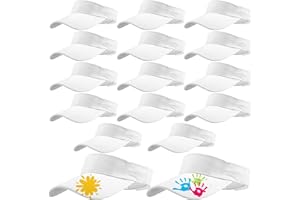 16 Pcs Adult Sun Visor Bulk Cotton Sun Protection Visor Summer Sport Sun Visor Hat for Women Men Outdoor Camping