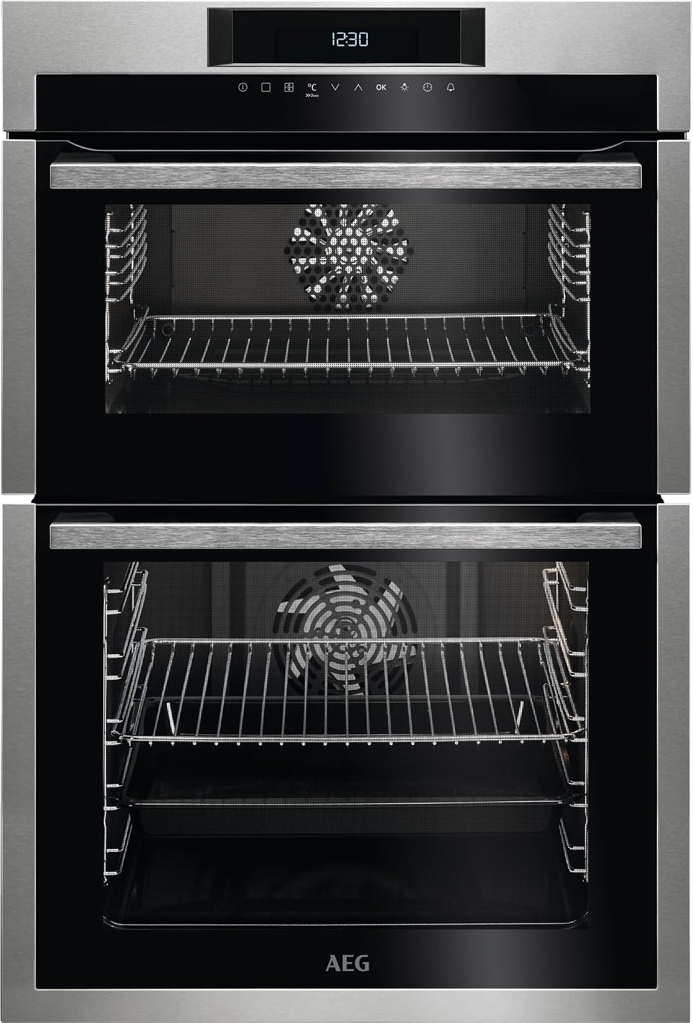 AEG SurroundCook Built-In Double Oven 61L 875x560x550