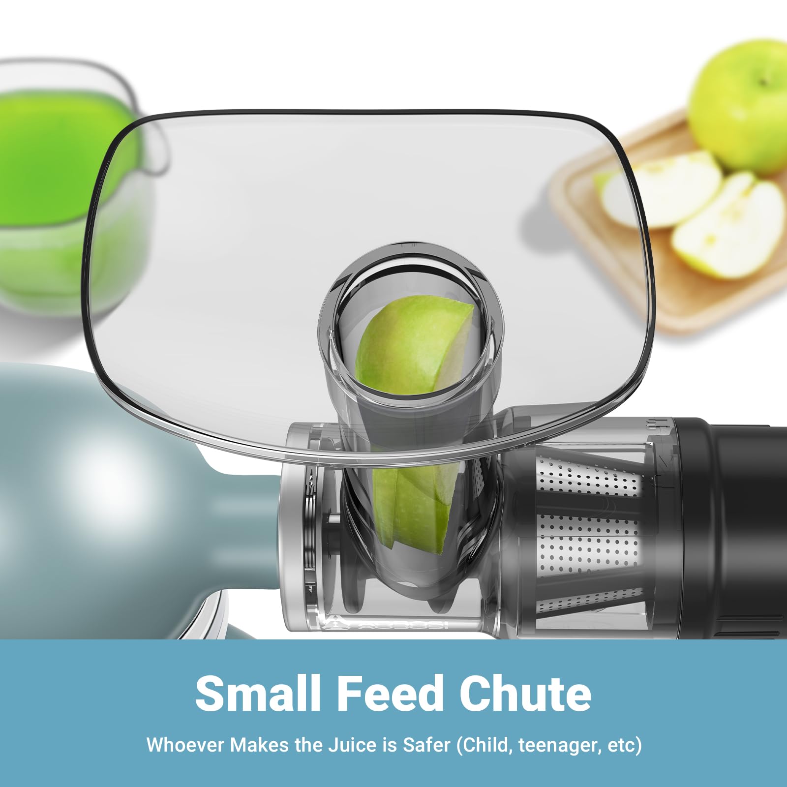 Masticating Juicer Attachment for All Model KitchenAid Stand Mixer, AAOBOSI Cold Press Juicer Attachment w/Clean Brush,as Kitchen Aid Aid Slow Juice Attachment and Accessories(Black)