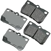 Akebono ACT1113 Proact Ultra Premium Ceramic Disc Brake Pad kit , GREY