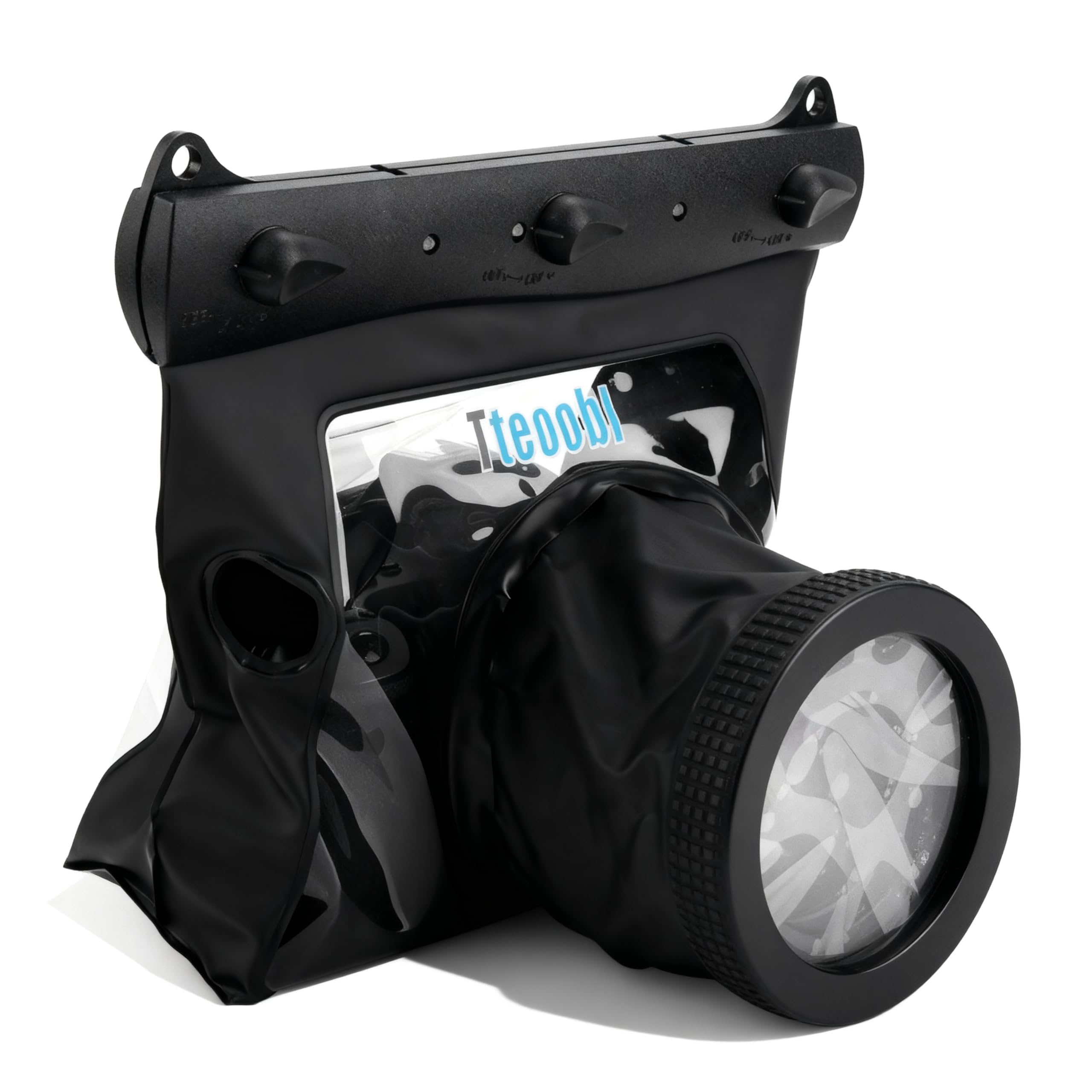 Portable Universal Underwater Waterproof Dving Case Bag 20M for Canon Nikon DSLR Cameras(black)