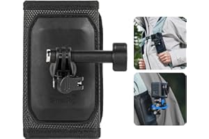 SmallRig Backpack Strap Mount for GoPro Hero 13/12/11, for DJI Osmo Nano Action 6/5 Pro/4/Pocket 3, for Insta360 X5/4/3/Ace P