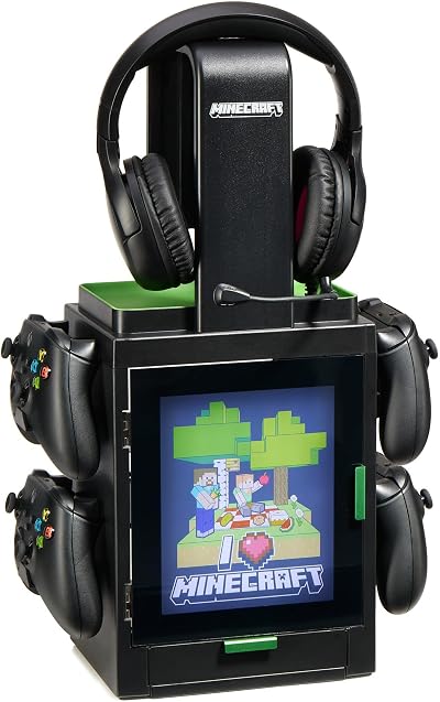 Numskull Official Minecraft LED Light Locker Controller Holder & Headset Stand