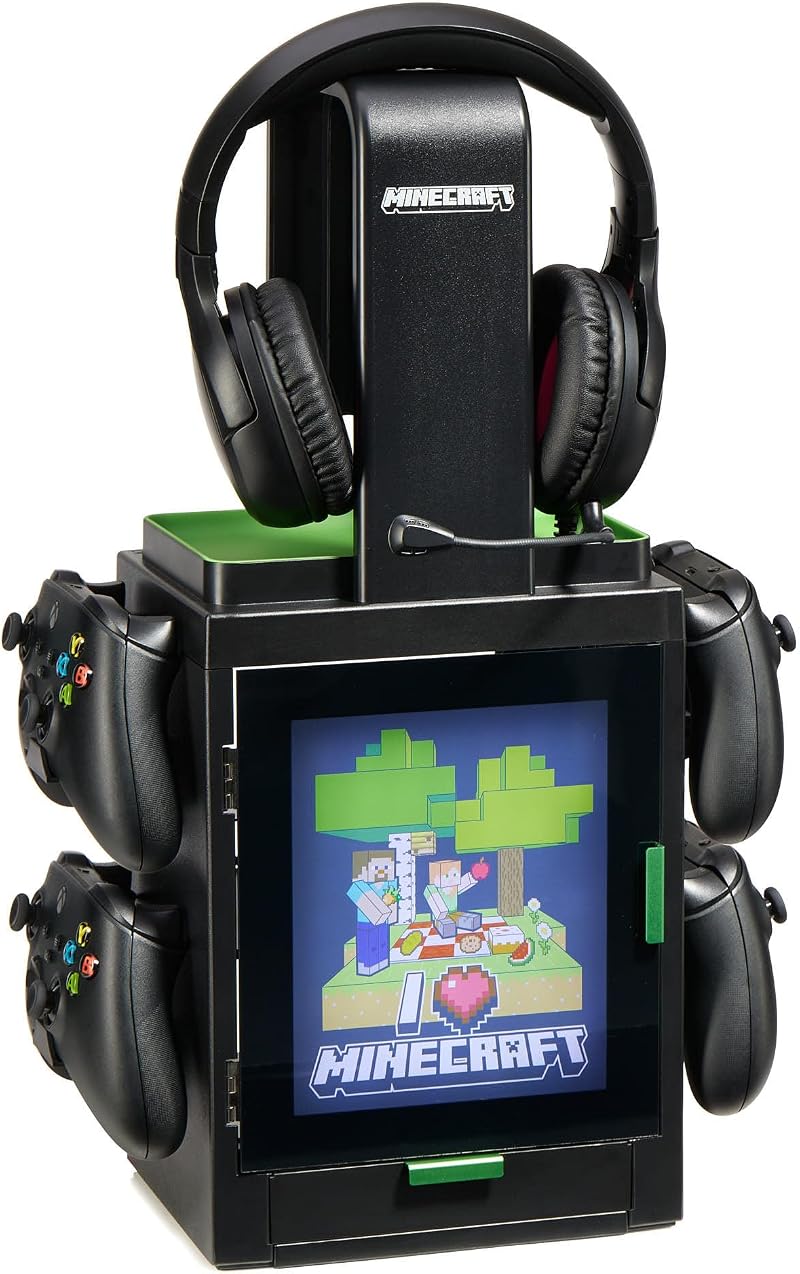 Numskull Official Minecraft LED Light Locker Controller Holder & Headset Stand