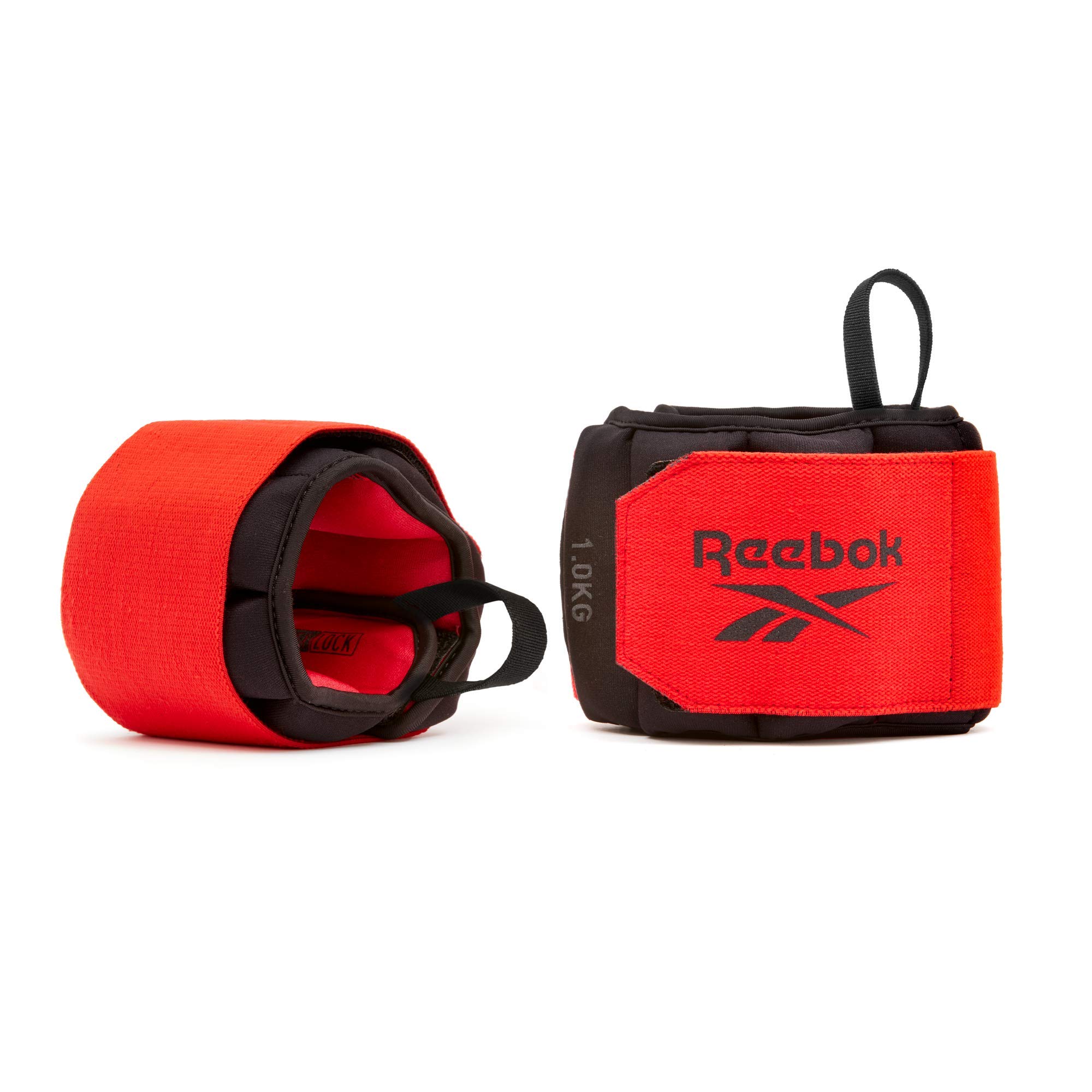 Reebok Unisex's Flexlock Wrist Weights, Black, 1 kg