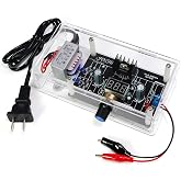 GeekLJT DIY Adjustable Power Supply Soldering Kit, LM317 Variable DC Voltage Regulator Solder Project Kit with Digital Voltmeter, DIY Electronic Kits for Learning and Teaching Electronics