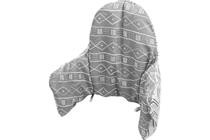 LOMGWUMY High Chair Cushion, for IKEA High Chair Cushion, Cushion High Chair, for IKEA Highchair Cushion for IKEA Antilop Highchair, Built-in Inflatable Cushion, Baby Sitting More Comfortable (Check Stripe)