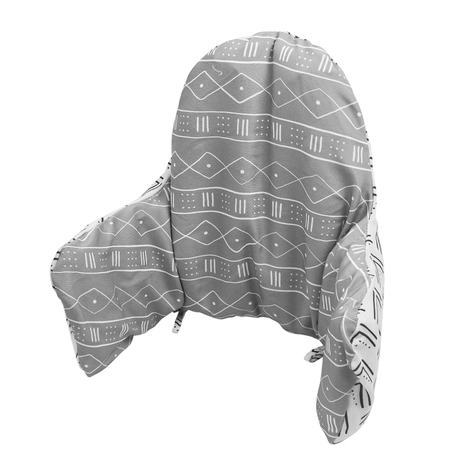 Longgouk Cushion for High Chair, Chair Pad IKEA Antilop Highchair, Seat Pad, Built-in Inflatable Cushion, Soft and Comfortable, Baby Sitting More Comfortable (Check Stripe)