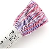 Olympus Sashiko Thread 100meters - Variegated(#192 Pink/Purple) - 100% Cotton