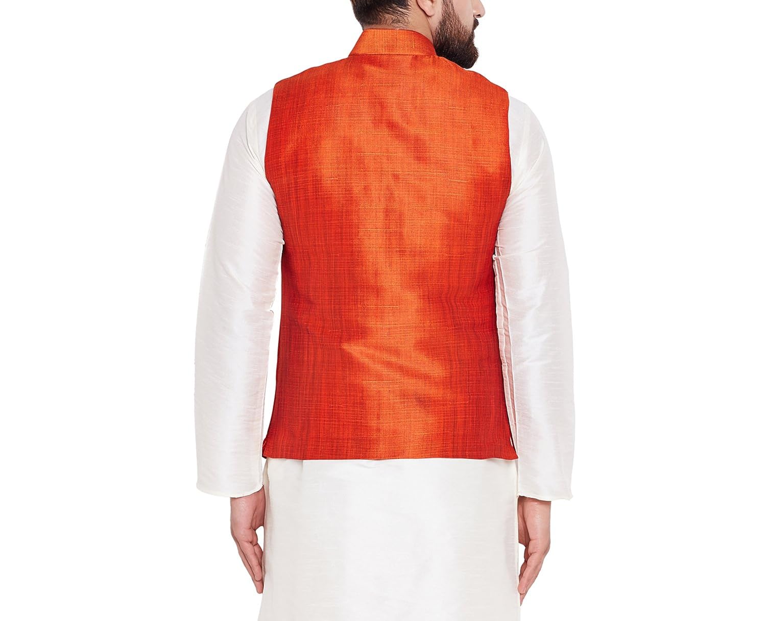 sojanya (since 1958) mens dupion silk designer only nehru jacket