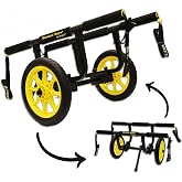 Suspenz Fishing Kayak Cart Trolley | Heavy Duty Canoe Carrier Trailer with Adjustable Bi-Directional Bunker Bars and Airless Wheels | Catch-All Universal Airless Cart (22-9909)