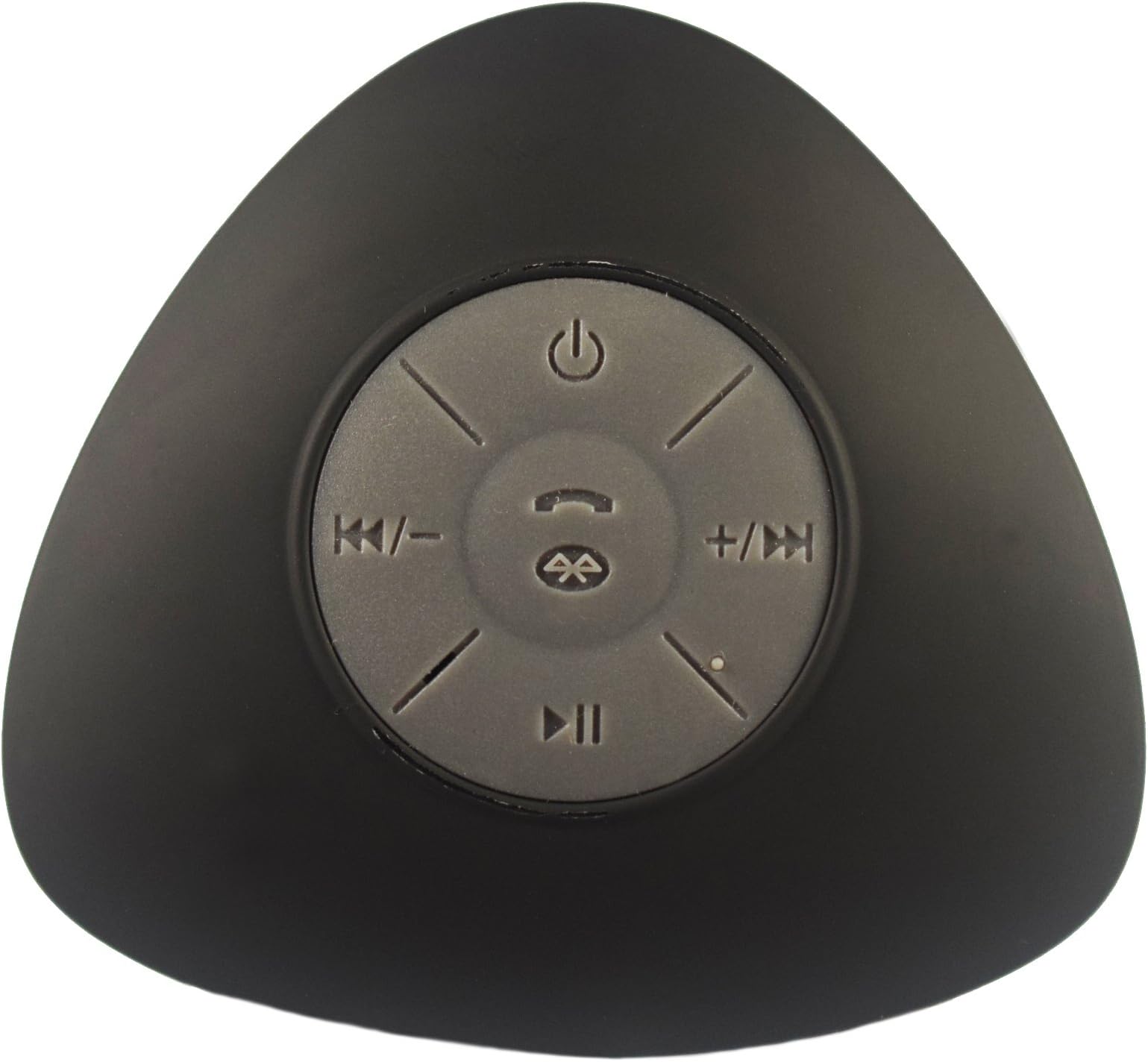 Triangle Mini Wireless Waterproof Bluetooth Shower Speaker Hands Free Speaker for iPhone/iPad/Cellphones - Black