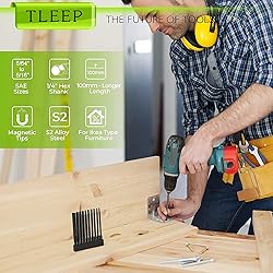 TLEEP 10 x Long 100MM 1/4 Inch Hex Head Allen