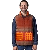 ORORO Men's Lightweight Quilted Heated Vest with USB-C Rechargeable Battery, Heated Quilted Vest