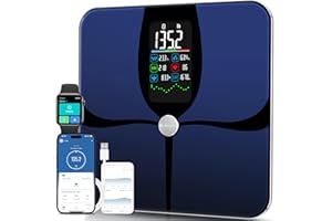 Lepulse Smart Scale for Body Weight Body Fat, Large Display Balance Poids with Trend, High Accurate Smart Weight Scale Body A