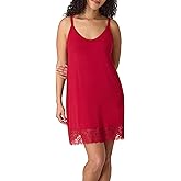 Bali Women's Nightgown Chemise, Breathe Lace-Trim Nightgowns for Women with Adjustable Straps, Breathable Chemise Gown