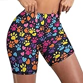 YSBKN Women’s Biker Shorts High Waist Yoga Shorts for Athletic Workout Sports Running Volleyball Gym Size S-2XL