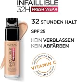 L'Oréal Paris Infallible 32H Fresh Wear Foundation 15 Porcelain Pack of 5 SPF view 3
