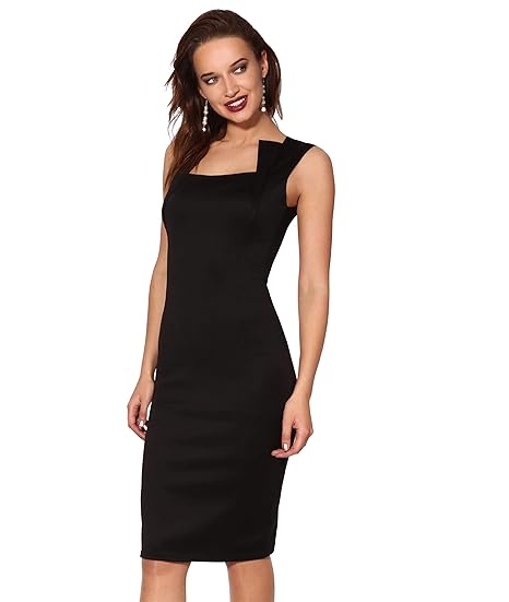 KRISP Damen Elegantes Etuikleid Bleistiftkleid mit Stretch