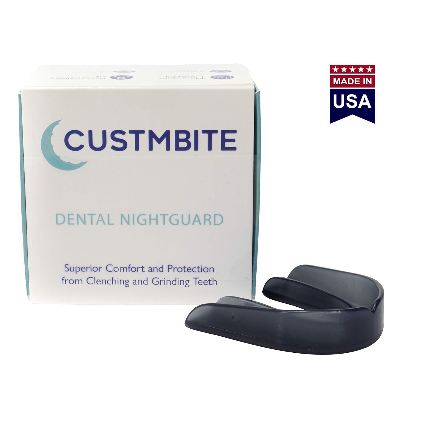 CustMbite Nightguard - Black Smoke Color - Professional Dental Guard, Custom Fit Night Guard for Teeth Grinding, TMJ Relief & Bruxing : Beauty