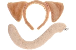 CHEU Puppy dog ears headband and tail costume