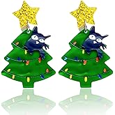Christmas Earrings Cute Christmas Drop Dangle Earrings for Women Acrylic Xmas Earring Winter Holiday Jewelry Decorations Gifts for Women