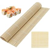 HOPELF 1 Pack 12 Inch Bamboo Sushi Mat - Sushi Roller Mat for Making, Shaping &amp; Molding Sushi Roll &amp; Kimbap - Food-Safe Sushi Making Supplies, Tools &amp; Accessories