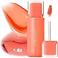 MILKTOUCH Jelly Lip Glow Tint - Hydrating Lip Gloss with Long-Lasting Moisture, Lip Stain, Lightweight, Radiant Shine, Perfect for Daily Use, Valentines Gifts, Korean Lip Oil (01 New Peach Bear)